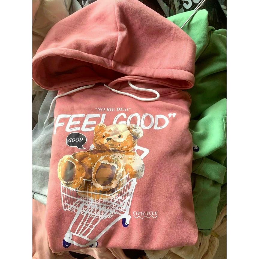 Áo Khoác hoodie FEELGOOD Unisex Chất Nỉ Ngoại Cao Cấp Cặp Nam Nữ