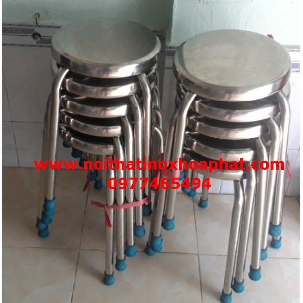 Ghế đẩu 100% inox.cao cấp