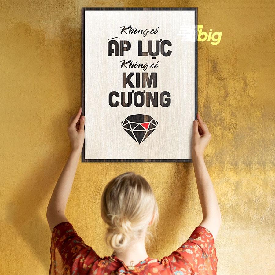 Tranh gỗ tạo động lực - tranh slogan hay ý nghĩ sử dụng treo tường trang trí nhà cửa, văn phòng làm việc