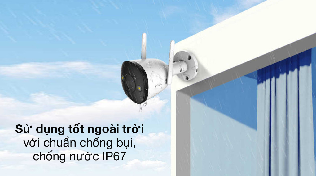 Camera Wifi Ngoài Trời F42FP, F42FEP 4MP Sắc Nét Có Màu Đêm - Hàng chính hãng