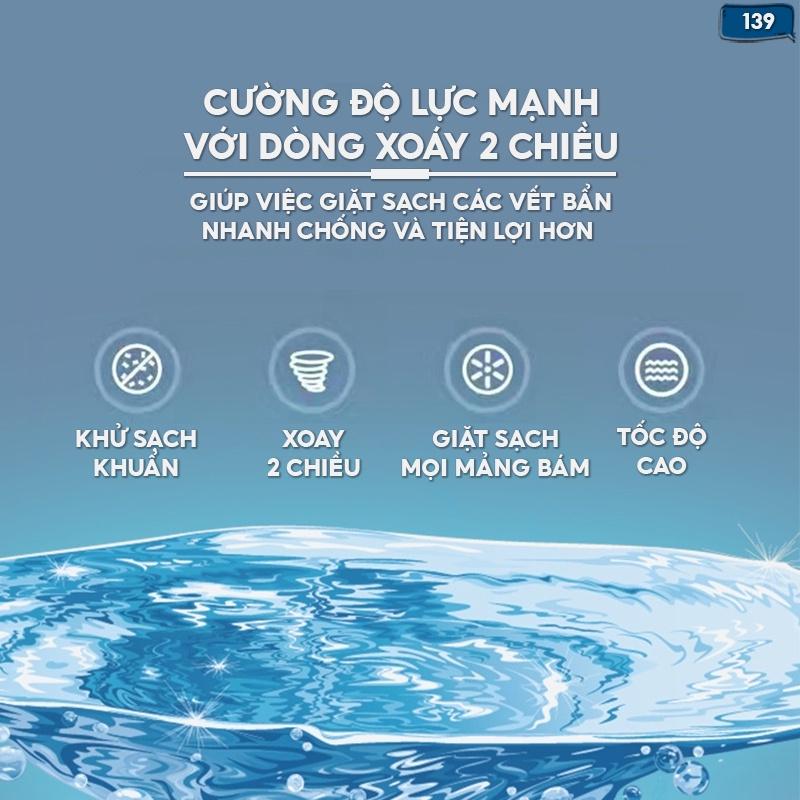 Máy Giặt Quần Áo Mini Tạo Lốc Xoáy Sạch Vết Bẩn Tiết Kiệm Điện Giá Rẻ 139