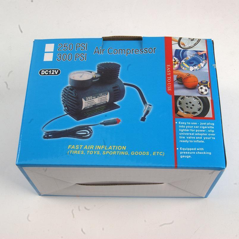 Máy Bơm Lốp Ô Tô / Xe Máy 12V 300Psi Có Đồng Hồ