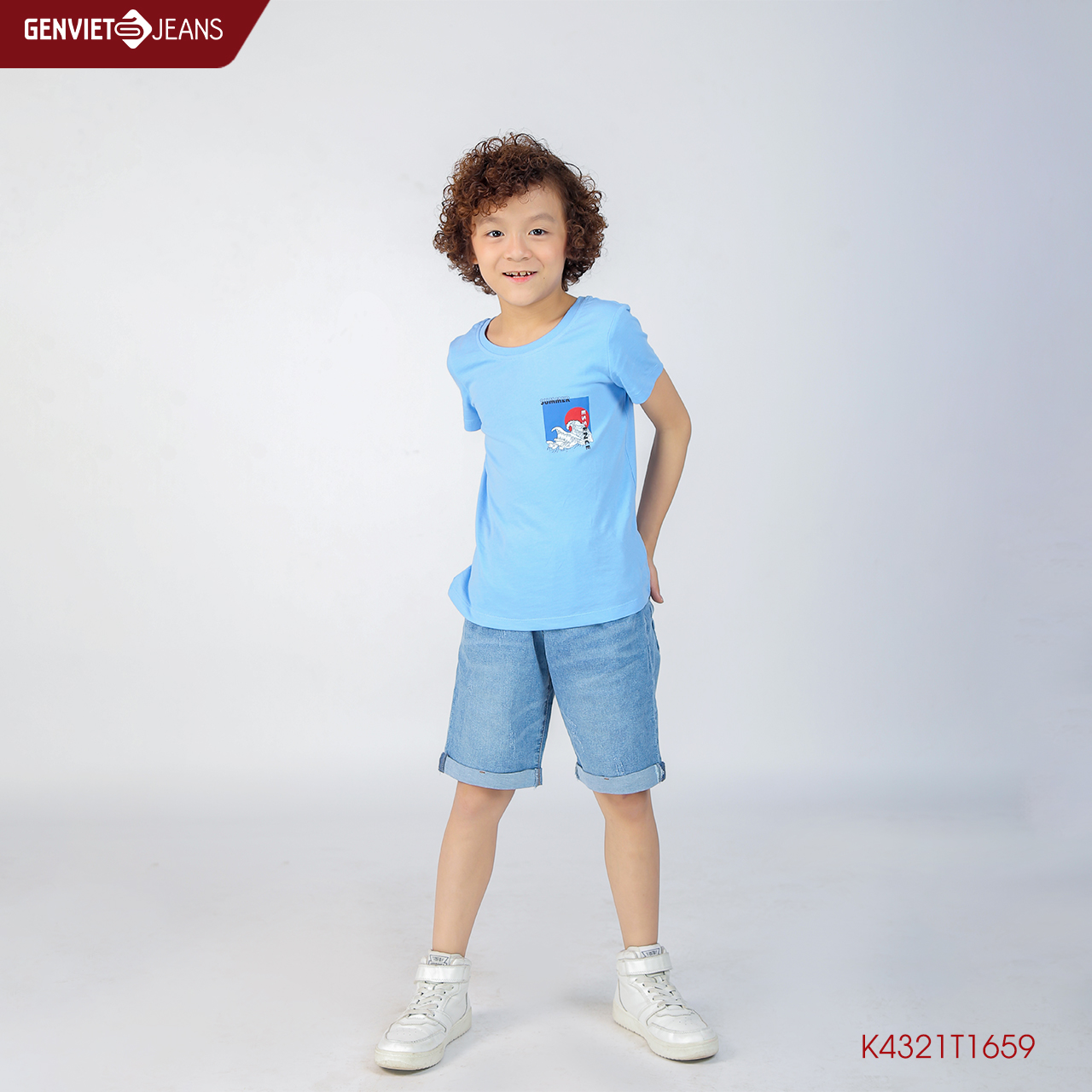 Áo Thun Cộc Tay Summer Cho Bé K4321T1659 GENKIDS