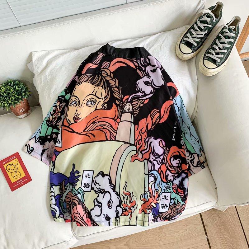 Áo Sơ Mi Ngắn Tay Form Rộng Phong Cách Hàn Quốc Dành Cho Nữ Size S-3Xl