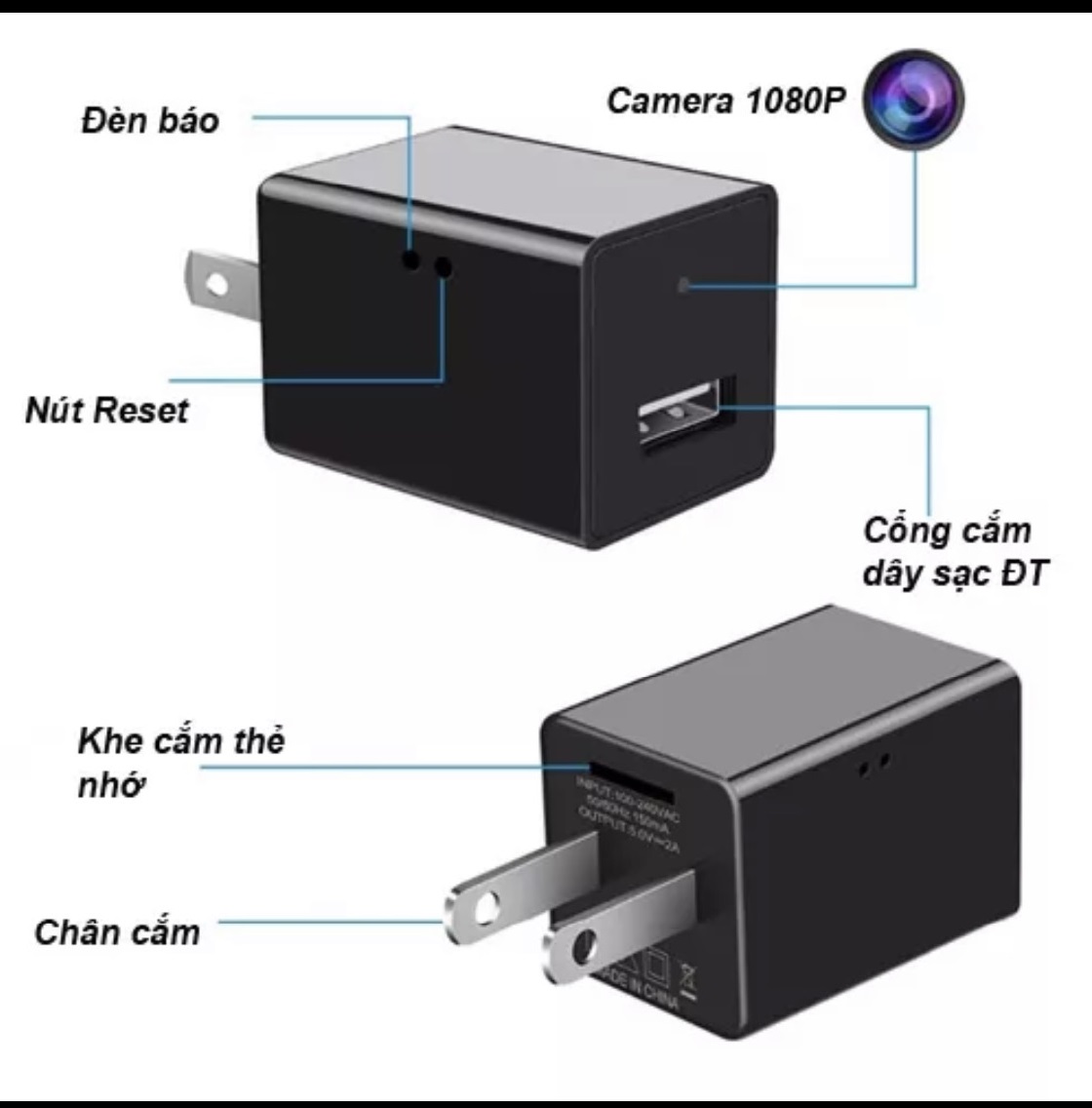 Camera wifi ghi hình thông minh, xem từ xa, tự động quay lưu, chất lượng 1080P. Bảo hành 12 tháng