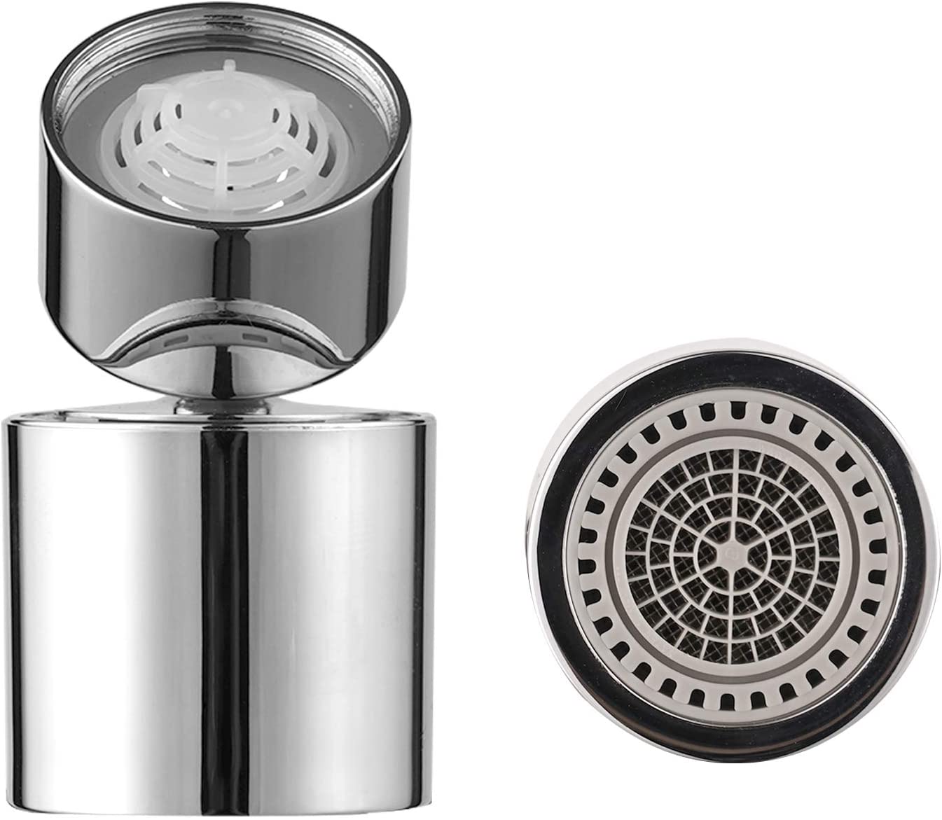Đầu nối vòi nước rửa chén, rửa mặt tăng áp, xoay 360 độ Waternymph N23, tạo bọt, chống bắn hai chế độ phun tiện ích