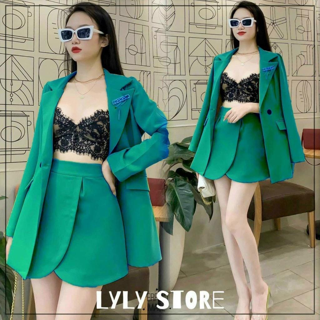 Set bộ đồ vest không kèm lót xinh xắn không kém phần sang chảnh dành cho các tình yêu đi chơi Kgia fashion