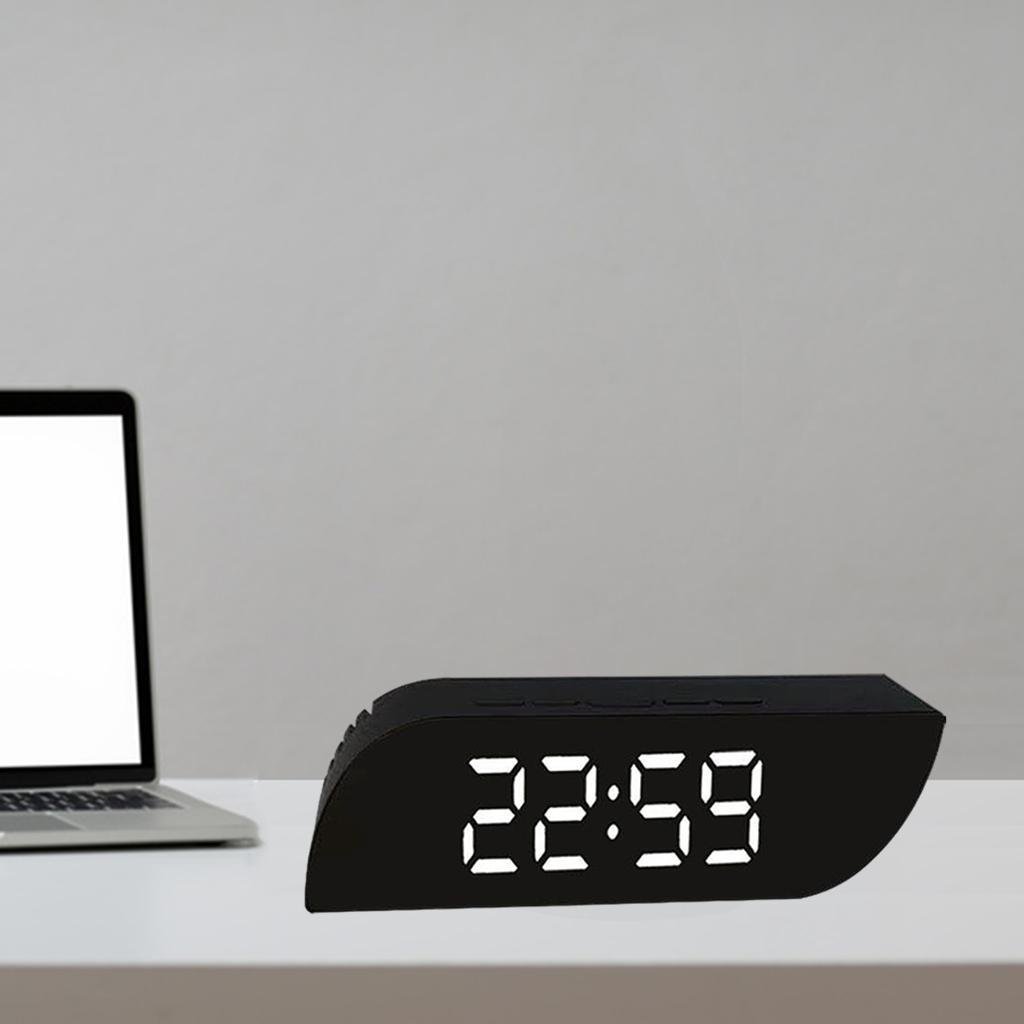 LED Desk Clocks Calendar Temperature 3 Mode Snooze