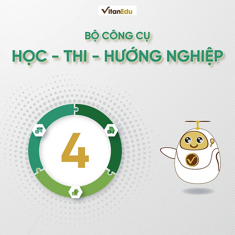 Bộ công cụ Học - Thi - Hướng nghiệp lớp 4, VitanEdu