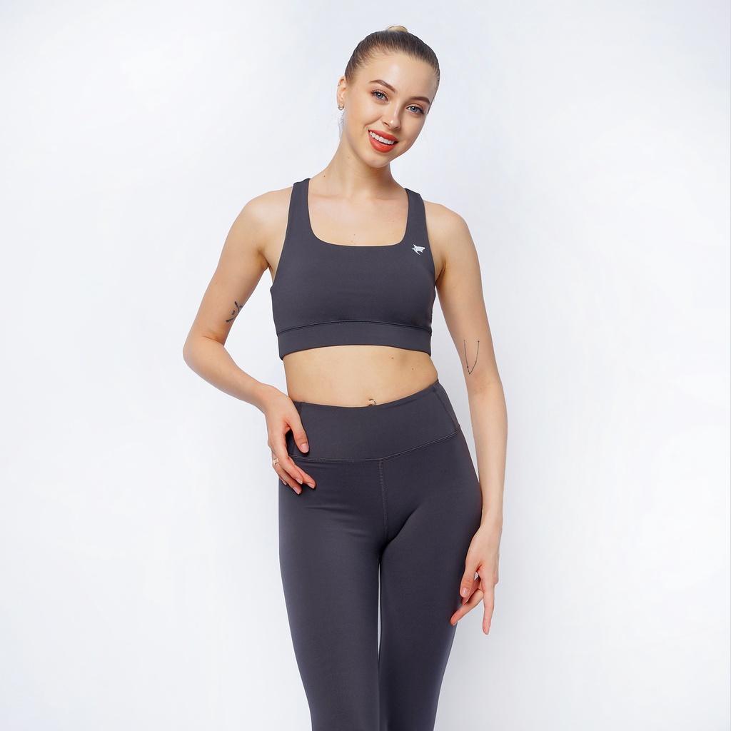 Quần tập gym yoga legging nữ dáng lửng 3/4 WLF318 Eco-friend, nâng mông tôn dáng, vải thấm hút khô thoáng