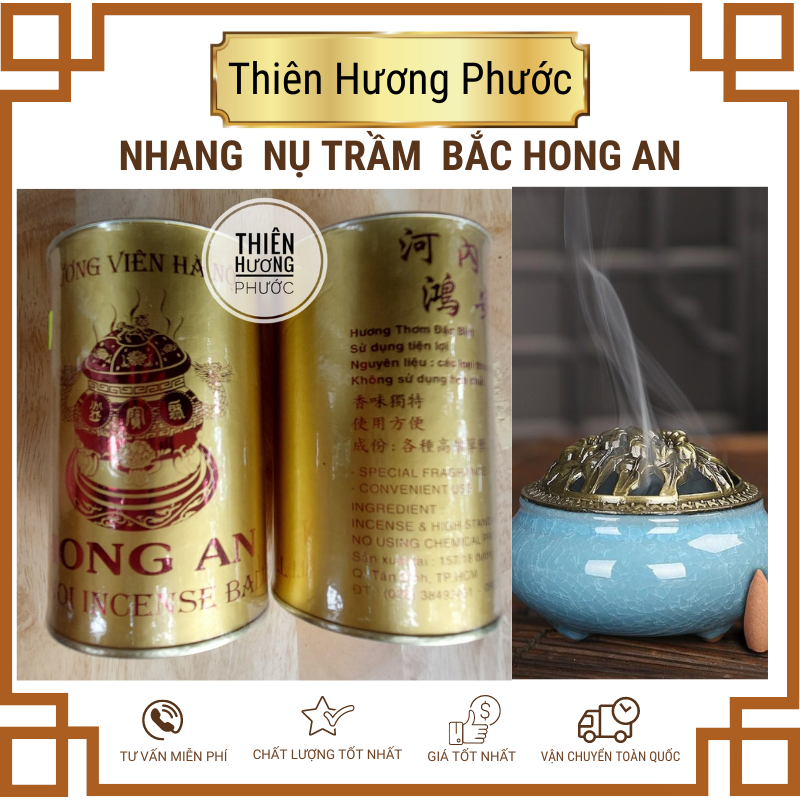 Nhang nụ trầm Bắc Hong An mùi thơm êm dịu,ít khói