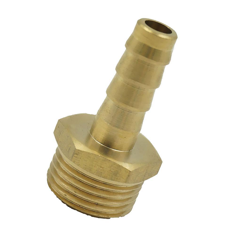 2-4pack 19mm 1/2" Brass Barbed Hose Tube Fuel Pipe Pagoda Fitting Coupler 12