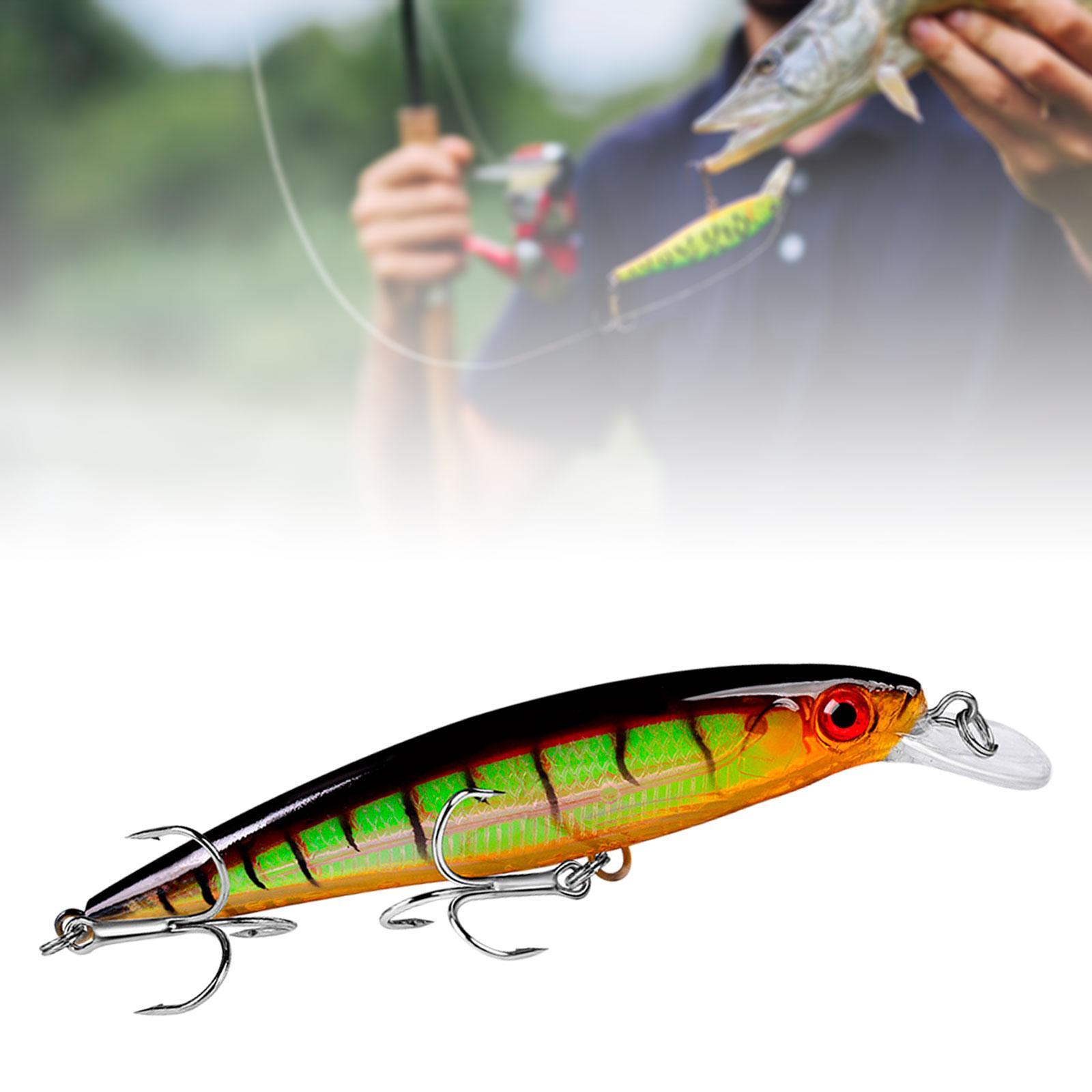 Swimbait Floating Minnow Lure Portable Fishing Tackle Crankbait 13.4G with Hooks Artificial Lifelike Hard Lure 3D Eyes Fish Lure for Carp