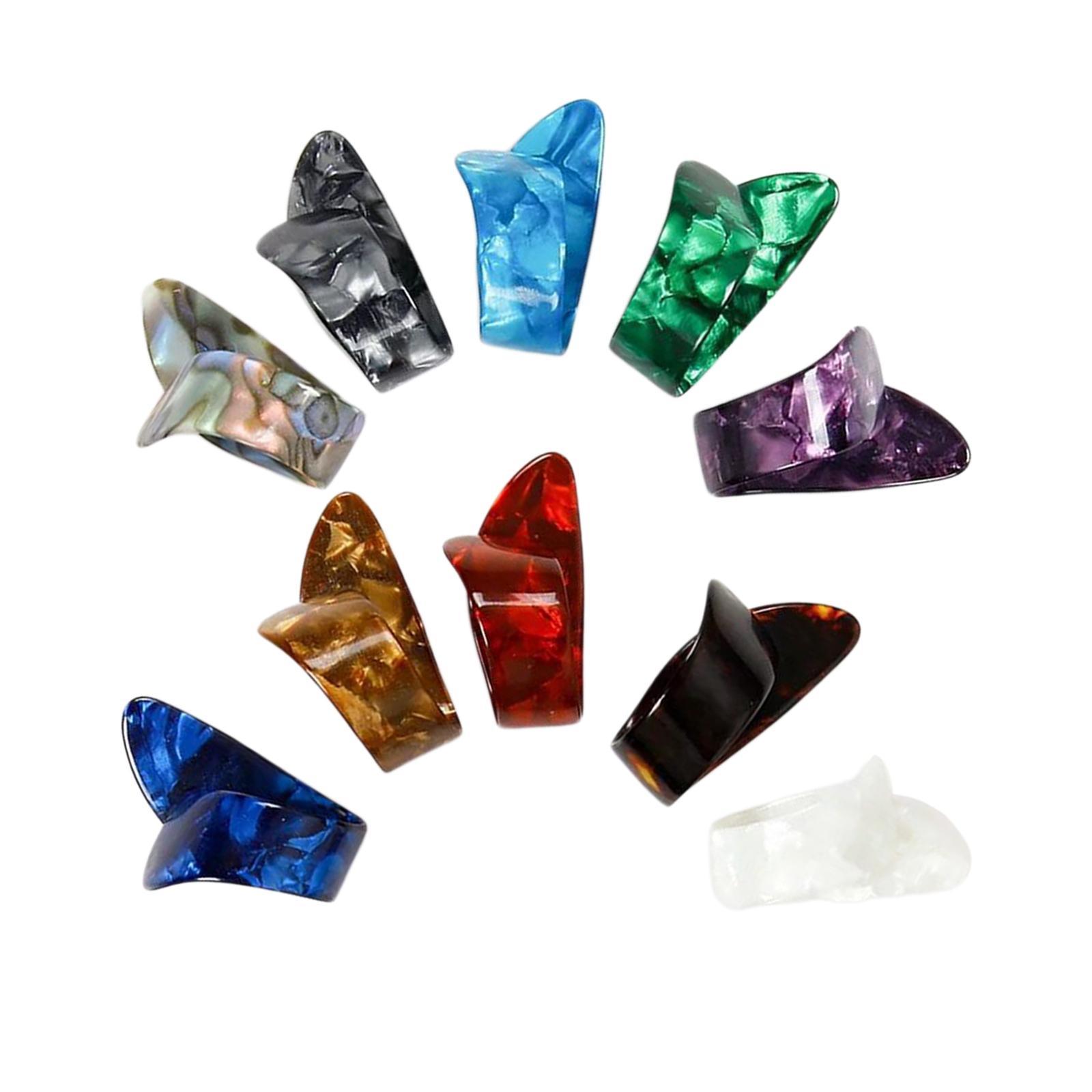 10Pcs Guitar Thumb Finger Picks for Banjo String Instrument Accessories