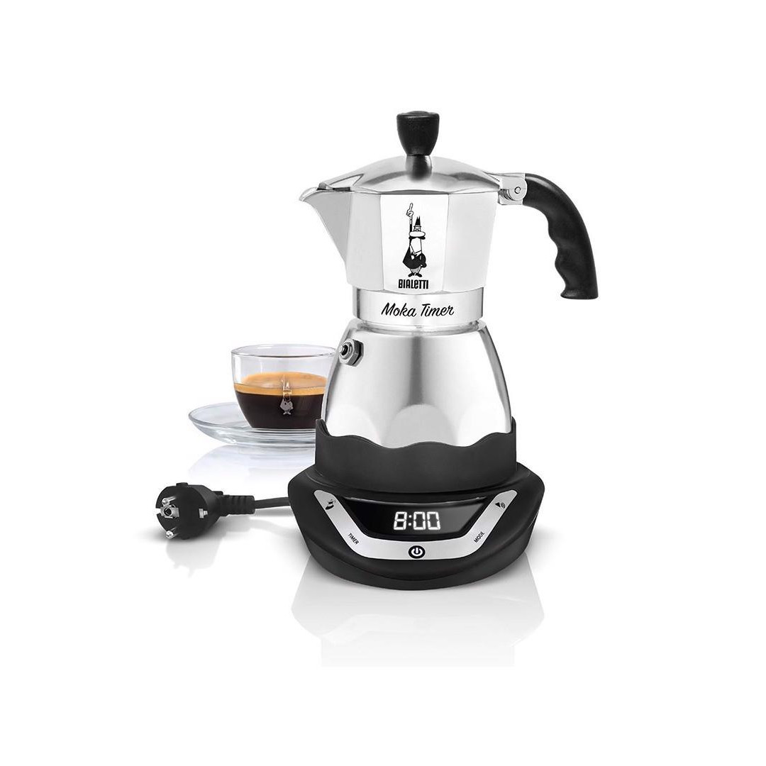 Máy pha cà phê Bialetti chạy điện hẹn giờ Moka Timer 3 cup - 0006092