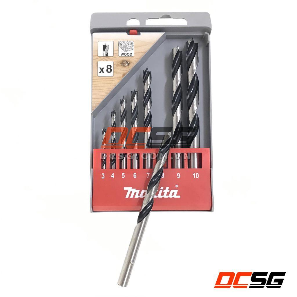 Bộ mũi khoan gỗ chân tròn 8 cái Makita D-57227 | DCSG