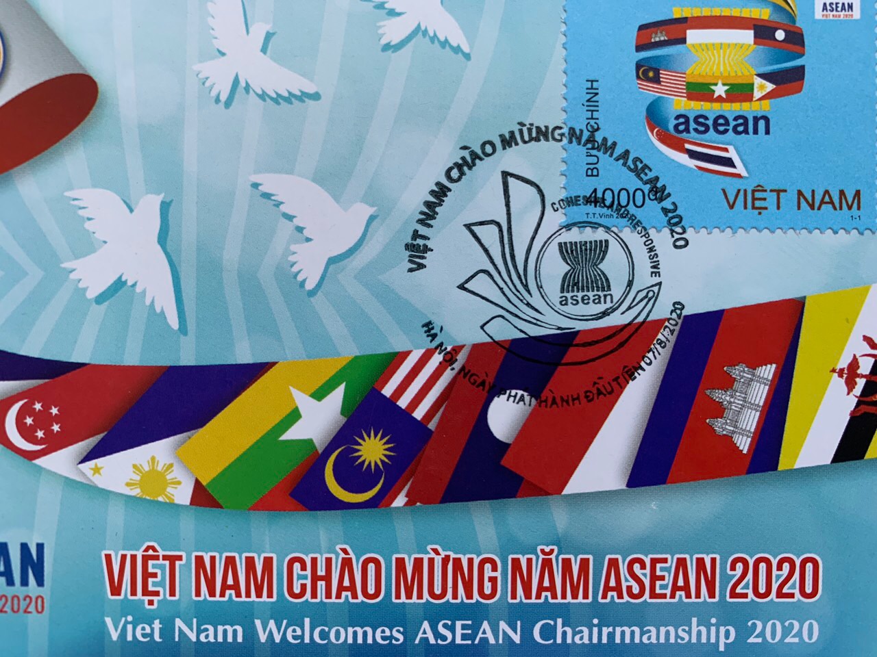 MC card Việt Nam Chào mừng Asean 2020.