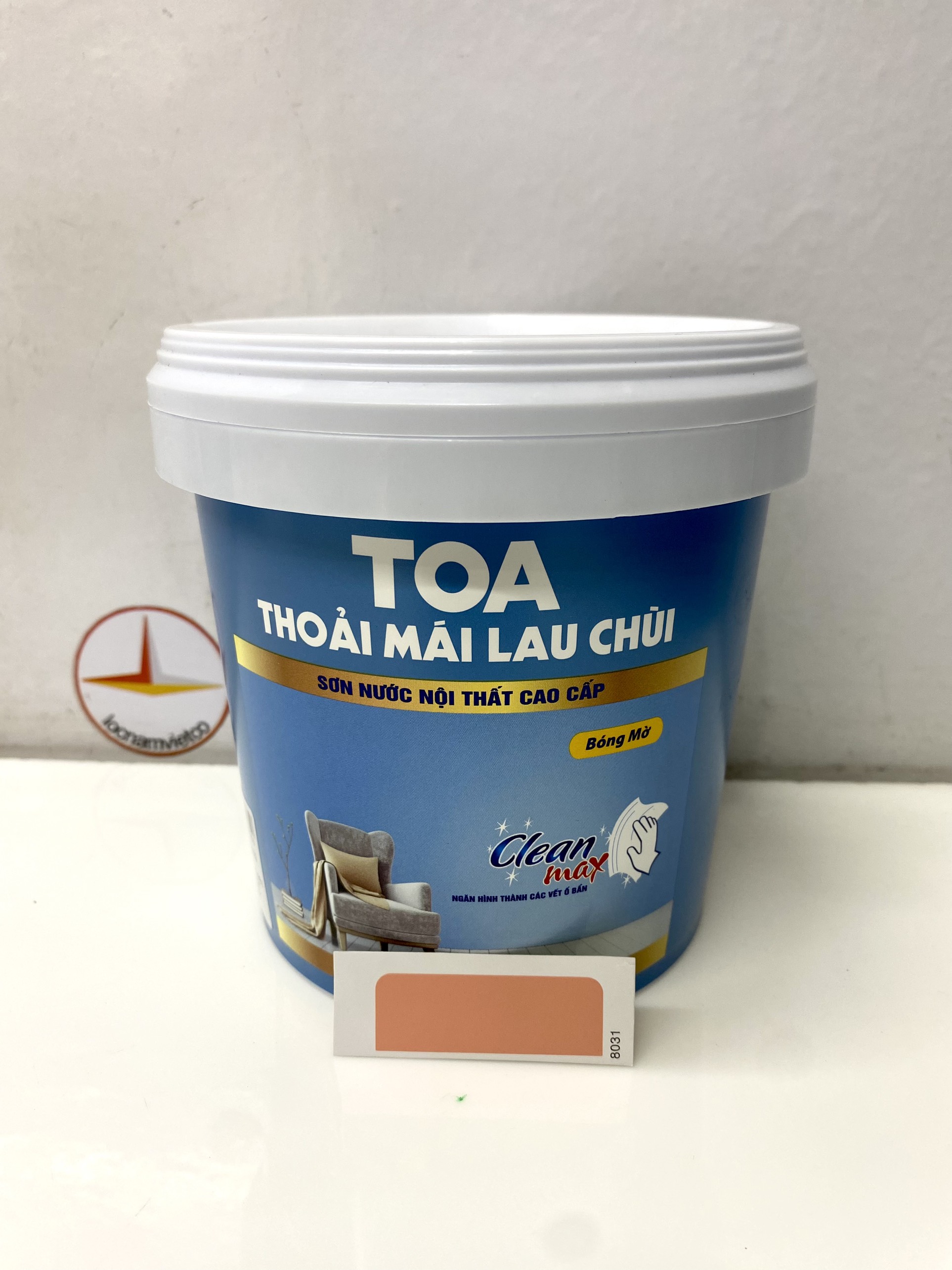 Sơn phào chỉ cho trần nhà Toa thoải mái lau chùi màu C- 8031 _1L
