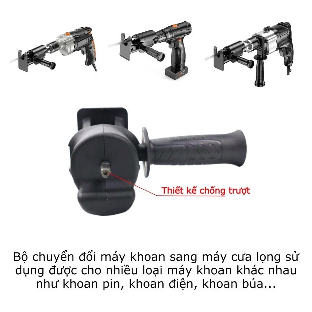Bộ Chuyển Đổi Máy Khoan thành Máy Cưa Điện Cầm Tay: 3 Lưỡi Cắt Gỗ Kim Loại Đặc Sắc - Sự Hiệu Quả và Đa Năng