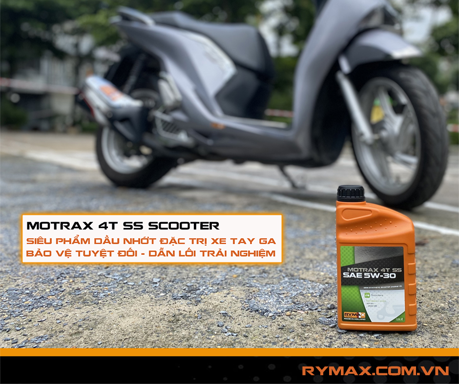 Dầu nhớt xe tay ga Rymax Motrax 4T SS Scooter ( Chai 0.8L )– Dầu bán tổng hợp