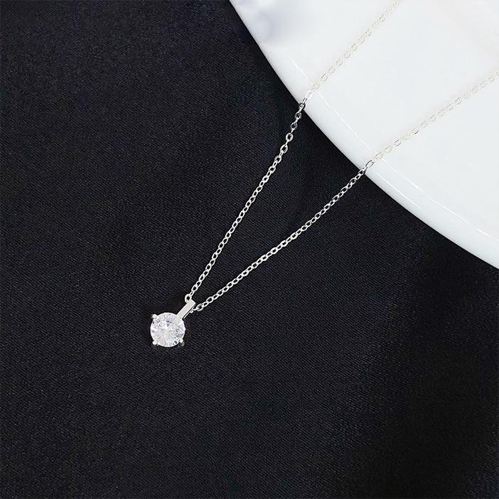 Dây chuyền bạc Anta ATJ9076, vòng cổ nữ đính đá cao cấp Beaded Necklace