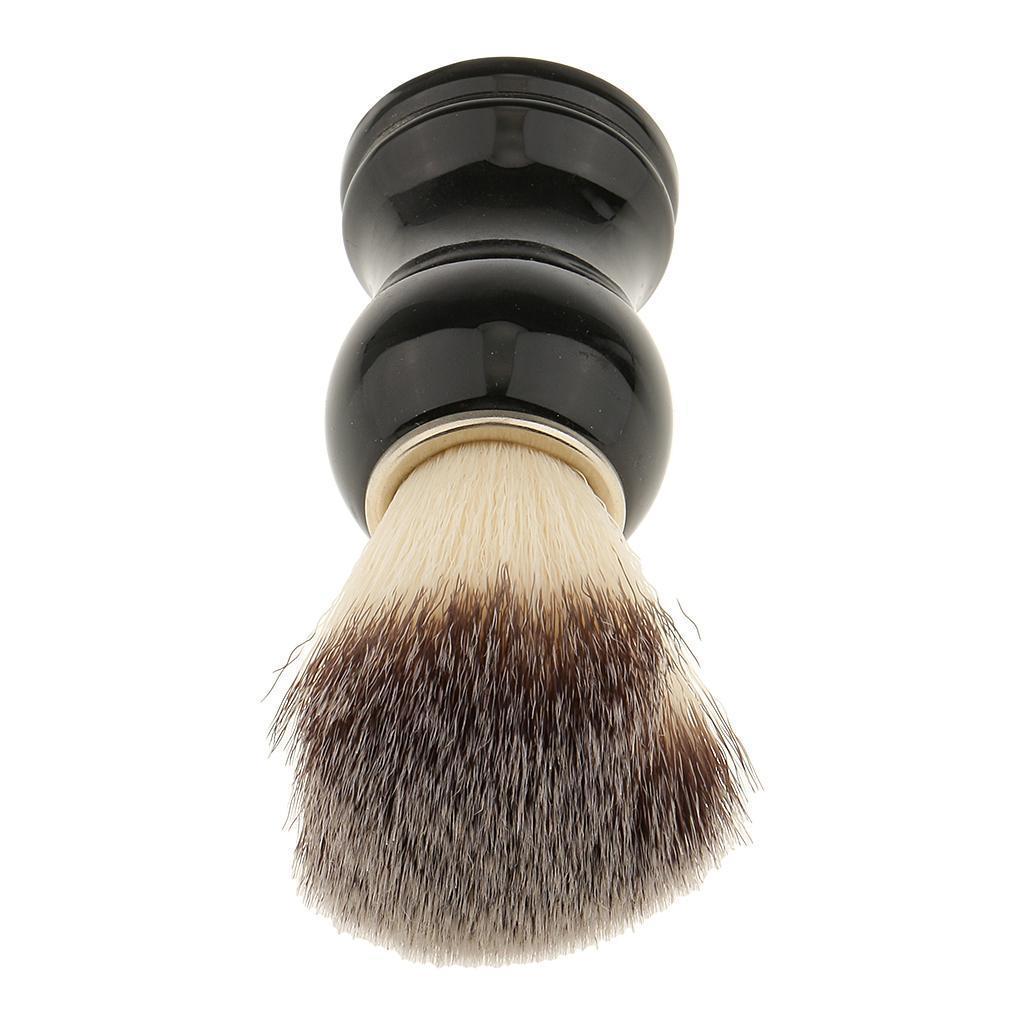 Soft Shaving Brush with Removable Shaving Stand Shaver Holder Stainless Steel Weighted Base Set for Men