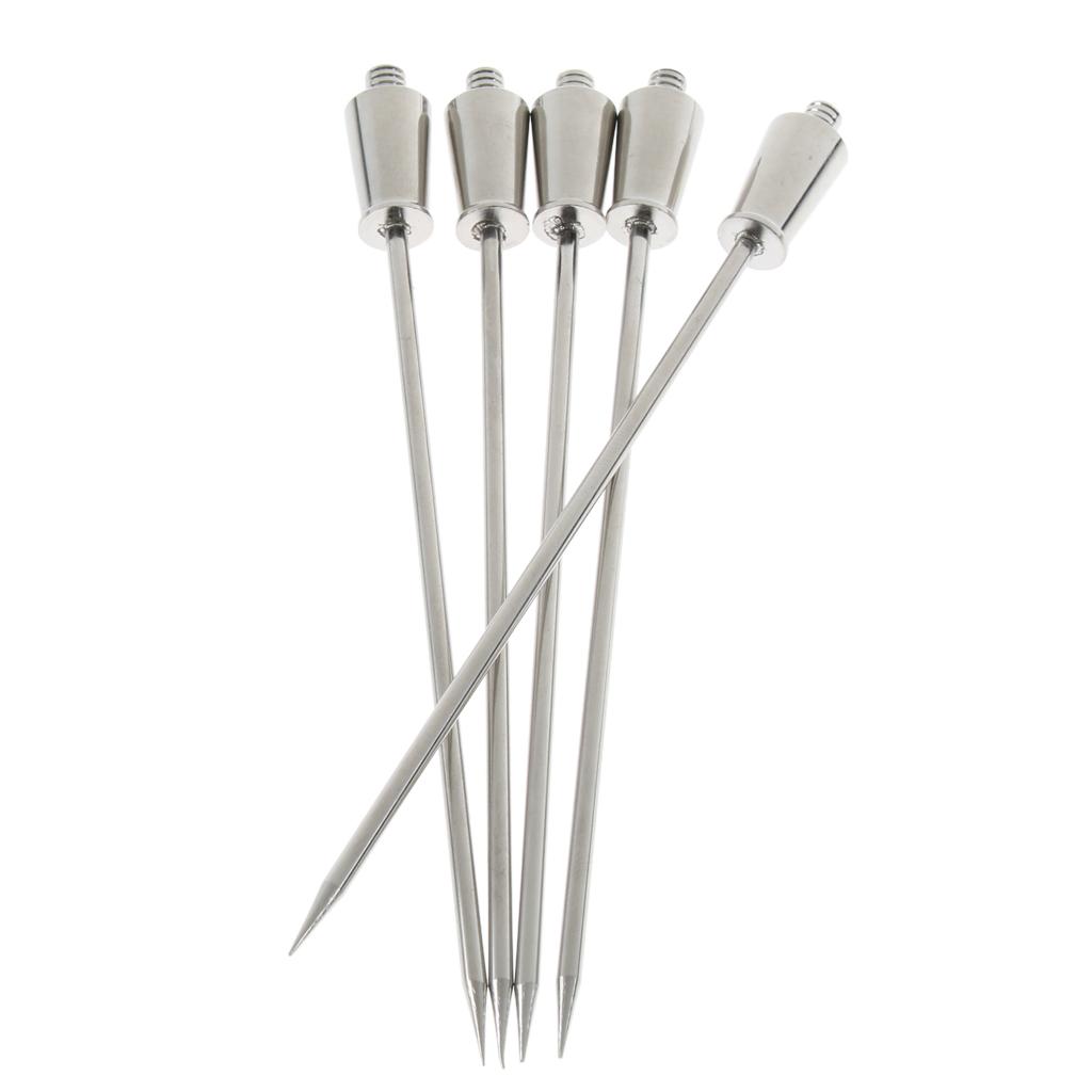 1Pc Stainless Steel Cocktail Pick Fruit Stick Martini Picks Home Bar Tool