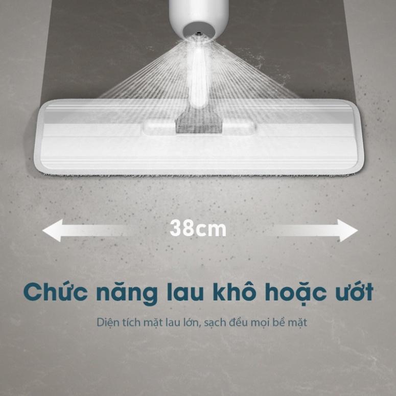 Cây lau nhà phun sương đa năng SAMONO SCM001 - đầu xoay 360 độ linh động - hai cơ chế lau khô ướt - Hàng chính hãng