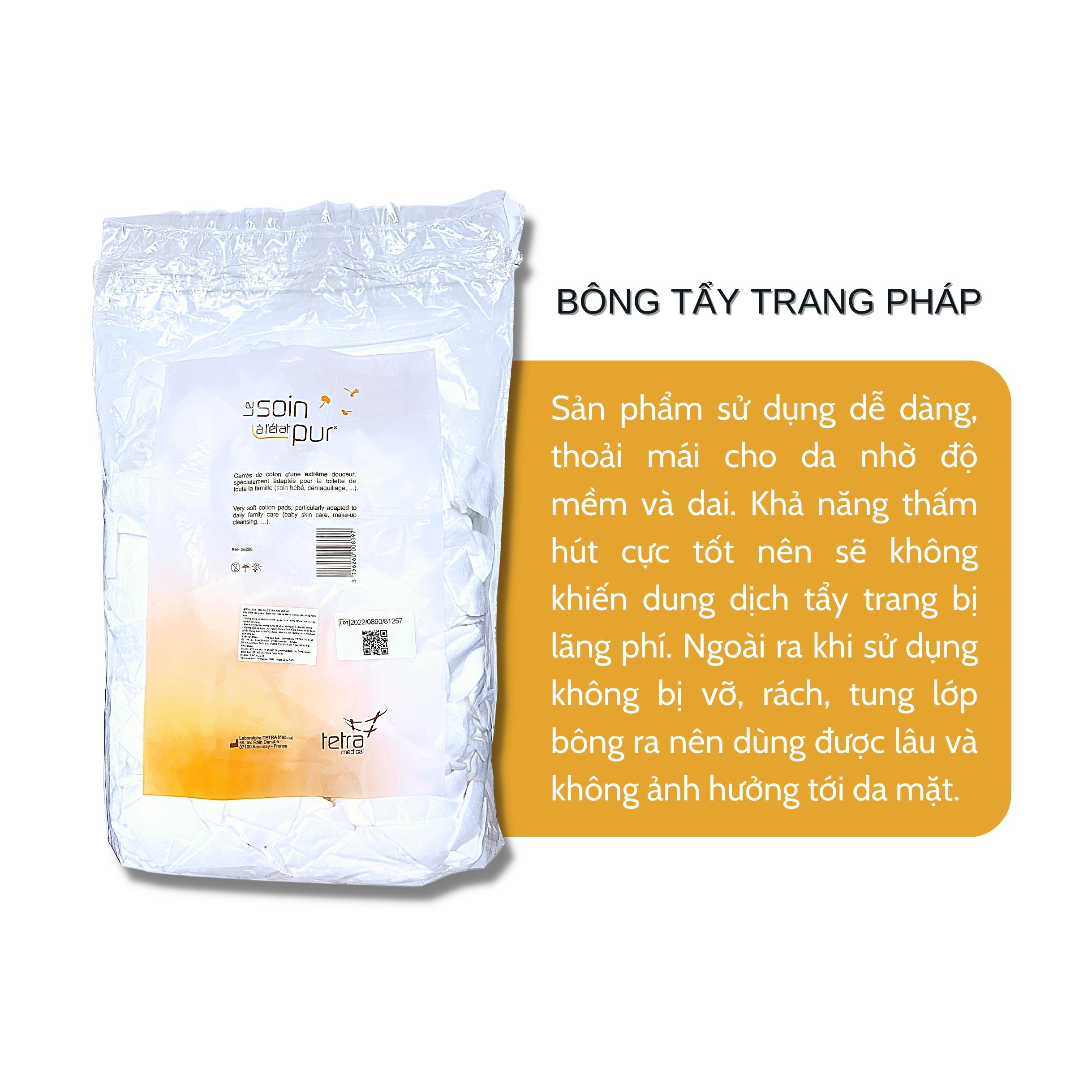 Bông Tẩy Trang Pháp Tetra Medical 500 Miếng