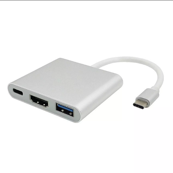 Cáp chuyển đổi từ Type c sang HDMI kết nối tivi máy chiếu + USB 3.0 kết nối phím chuột... Cáp Typec to HDMI