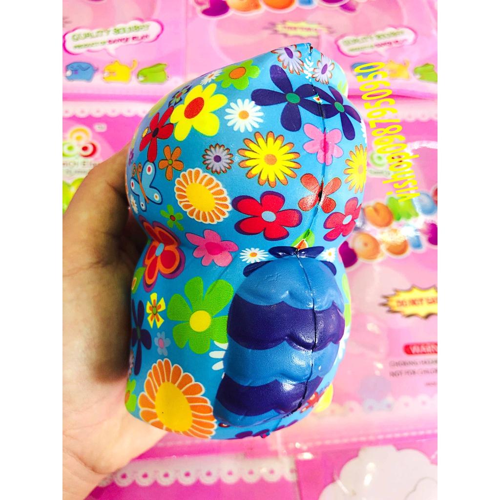 Squishy Lớn JUMBO Hình CÚ MÈO màu mè hoa hoét Đồ Chơi Xốp Giảm Stress Hình mềm mịn dễ Thương đàn hồi Cho Bé