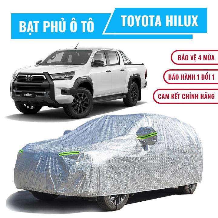 Bạt phủ xe bán tải Toyota Hilux 3 lớp chống nóng, chống thấm, chống bụi. Bạt phủ xe Hilux, Bạt trùm xe bán tải