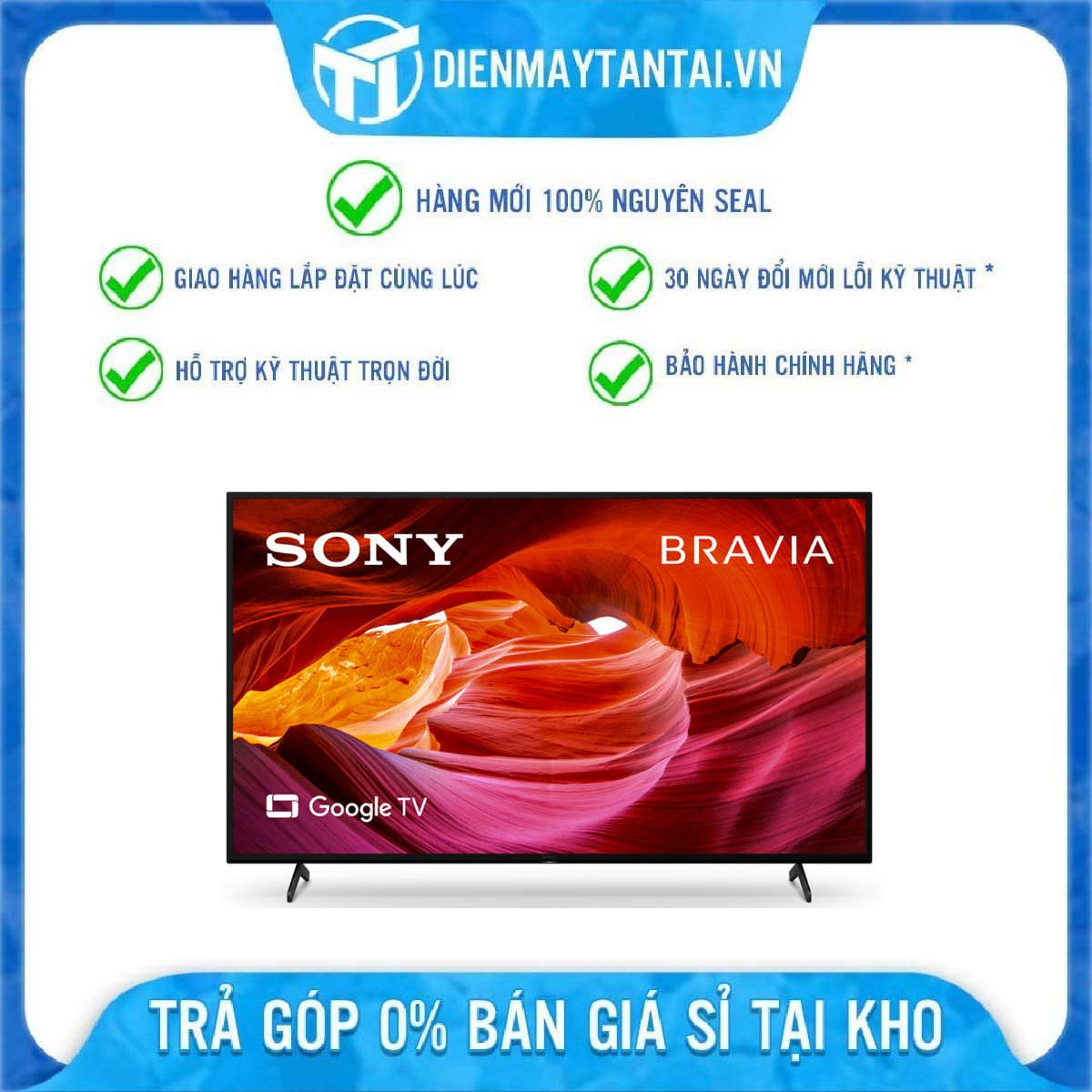 Google Tivi Sony 4K 43 inch KD-43X75K - Model 2022