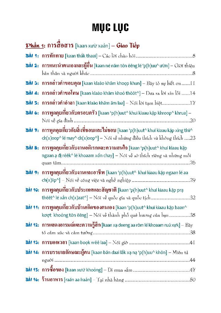 Tự Học 3000 Câu Giao Tiếp Tiếng Thái