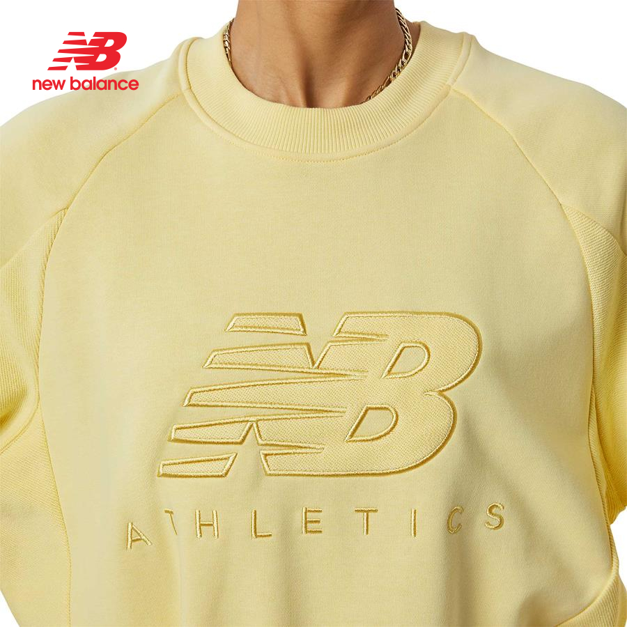 Áo nỉ thời trang nữ New Balance LIFESTYLE SWEATSHIRT W MAIZE - WT23501MZ (form quốc tế)