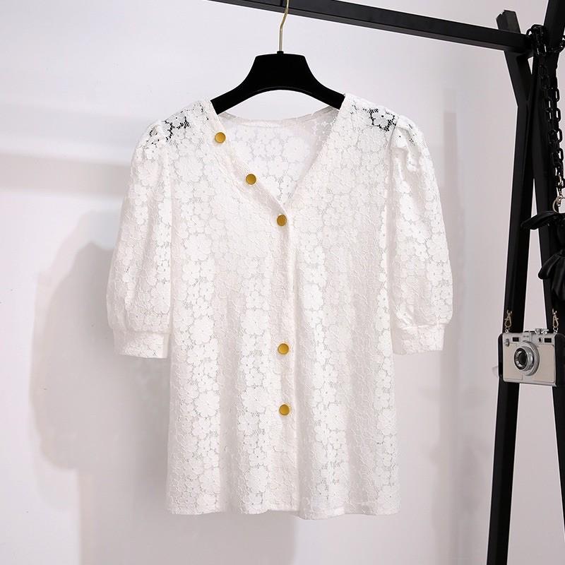 Set áo ren + chân váy kèm belt phong cách vintage Hàn Quốc