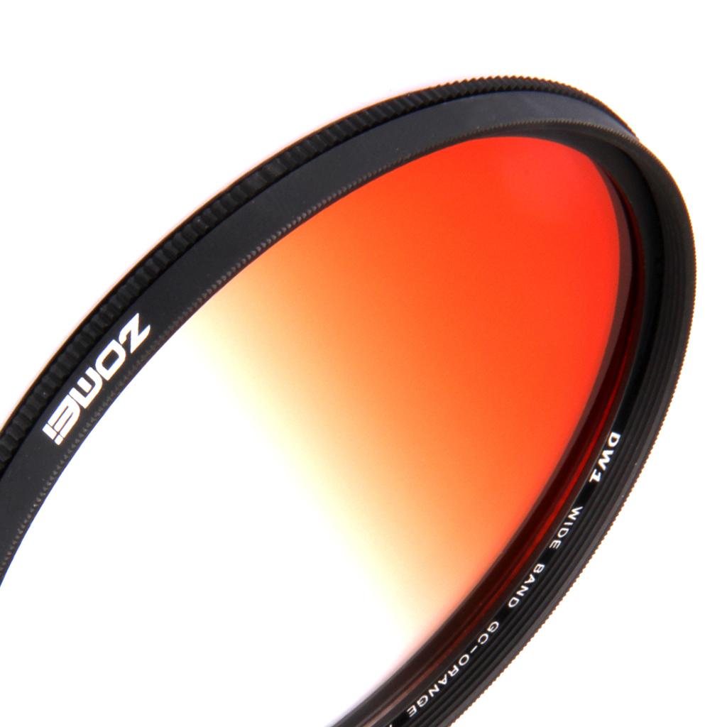 Gradient Lens Color Filter Neutral Density Orange 40.5-82mm Slim 40.5mm