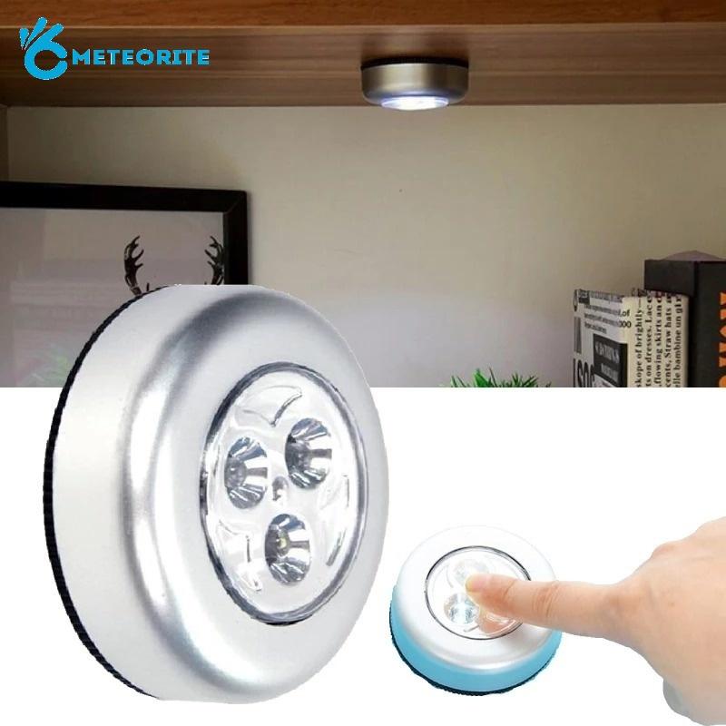 Đèn Led 3 Bóng Cảm Biến Chuyển Động Không Dây Chạy Bằng Pin Gắn Tường/Đèn Ngủ/Đèn Tường Tự Dính