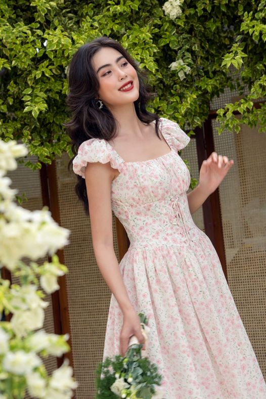OLV - Đầm Lace Up Liti Dress