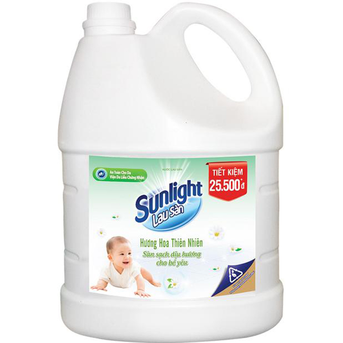Nước Lau Sàn Sunlight Thiên Nhiên Chiết Xuất Tre & Lô Hội 3,6 Kg - Sạch Dịu Nhẹ - Mẹ An Tâm