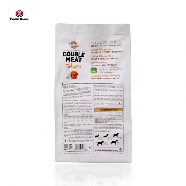 Thức ăn hạt gấp đôi thịt tươi cho chó VỊ CÁ HỒI ANF DOUBLE MEAT 1.4KG