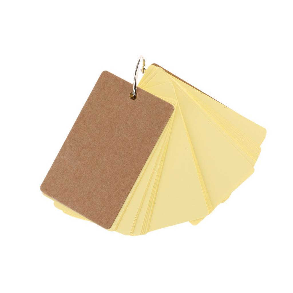 50Pcs DIY Blank Word Cards Christmas Greeting Card Memo Pads Business Card 9*5cm