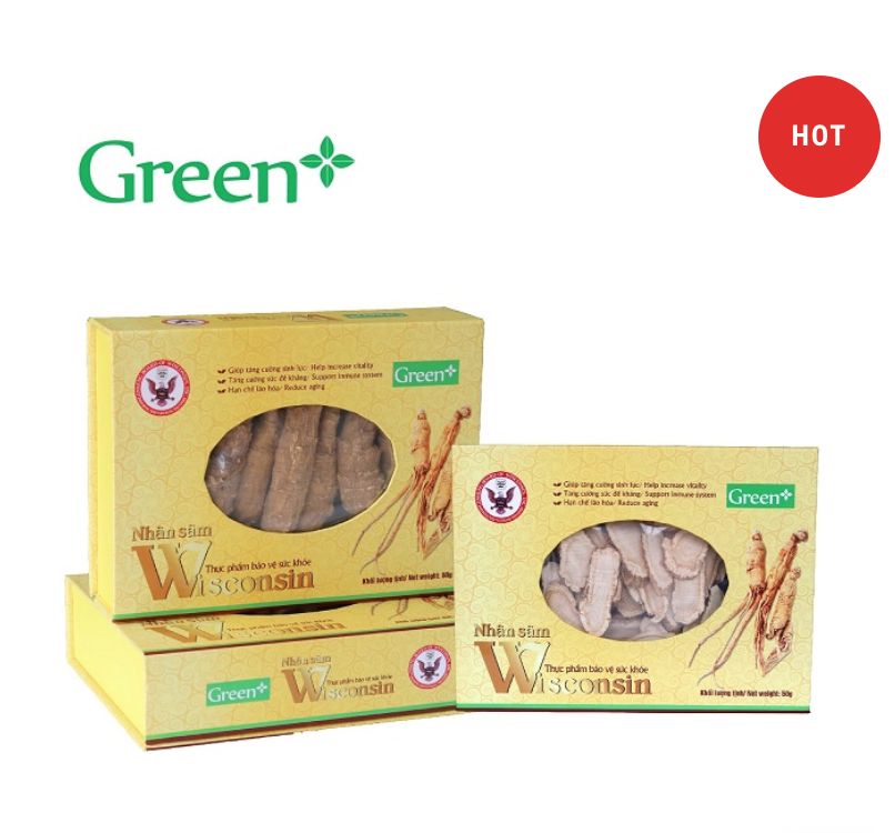 Nhân Sâm Wisconsin Hoa Kỳ Cắt Lát 50g, 100g: Bồi Bổ Sức Khỏe, Tăng Sức Đề Kháng, Điều Hòa Lipid Máu.