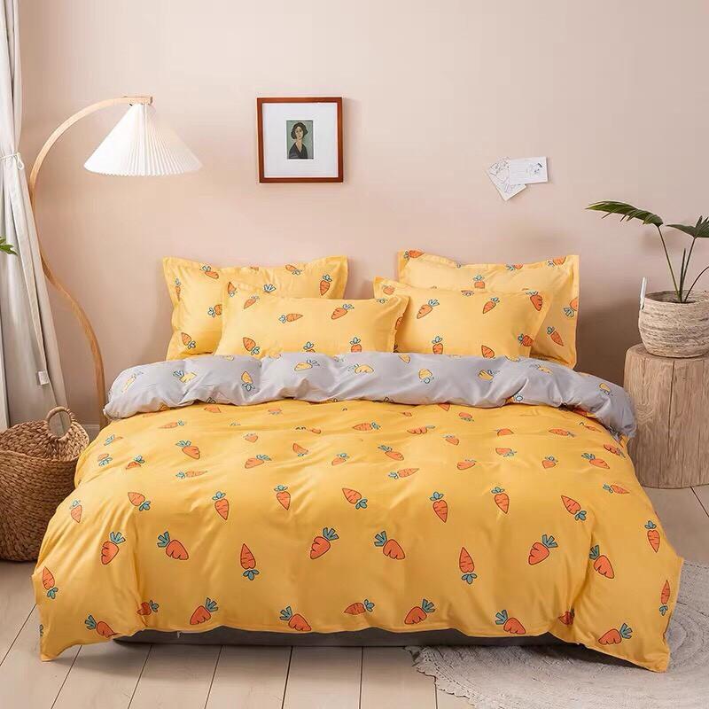 Bộ Ga Giường Và Vỏ Gối Cotton Korea ADU79 Bedding Đủ Kích Thước Trải Nệm 1m4, 1m6, 1m8 Chưa Gồm Chăn