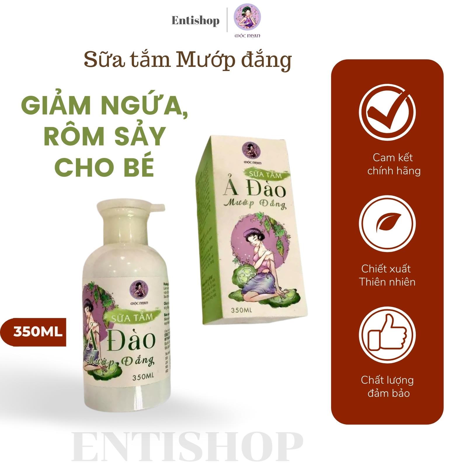 Sữa tắm mướp đắng giảm mụn ngứa, ngừa rôm sảy Mộc Nhan chuyên dùng cho bé và da nhạy cảm 350ml