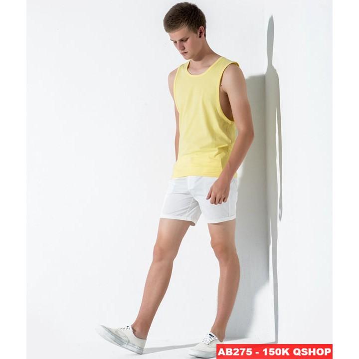 ÁO 3 LỖ NAM THUN COTTON MÊM MỊN AB275