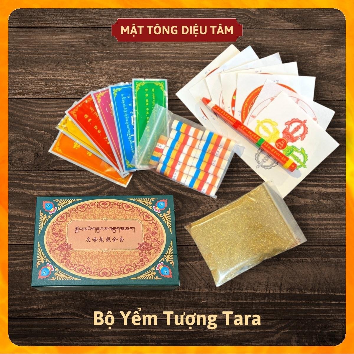 Bộ yểm tâm tượng pháp bảo mật tông (tượng phật Liên Hoa Sinh, Tara, Hoàng Thần Tài, Adida, Dược sư, Văn Thù, Kim cang)