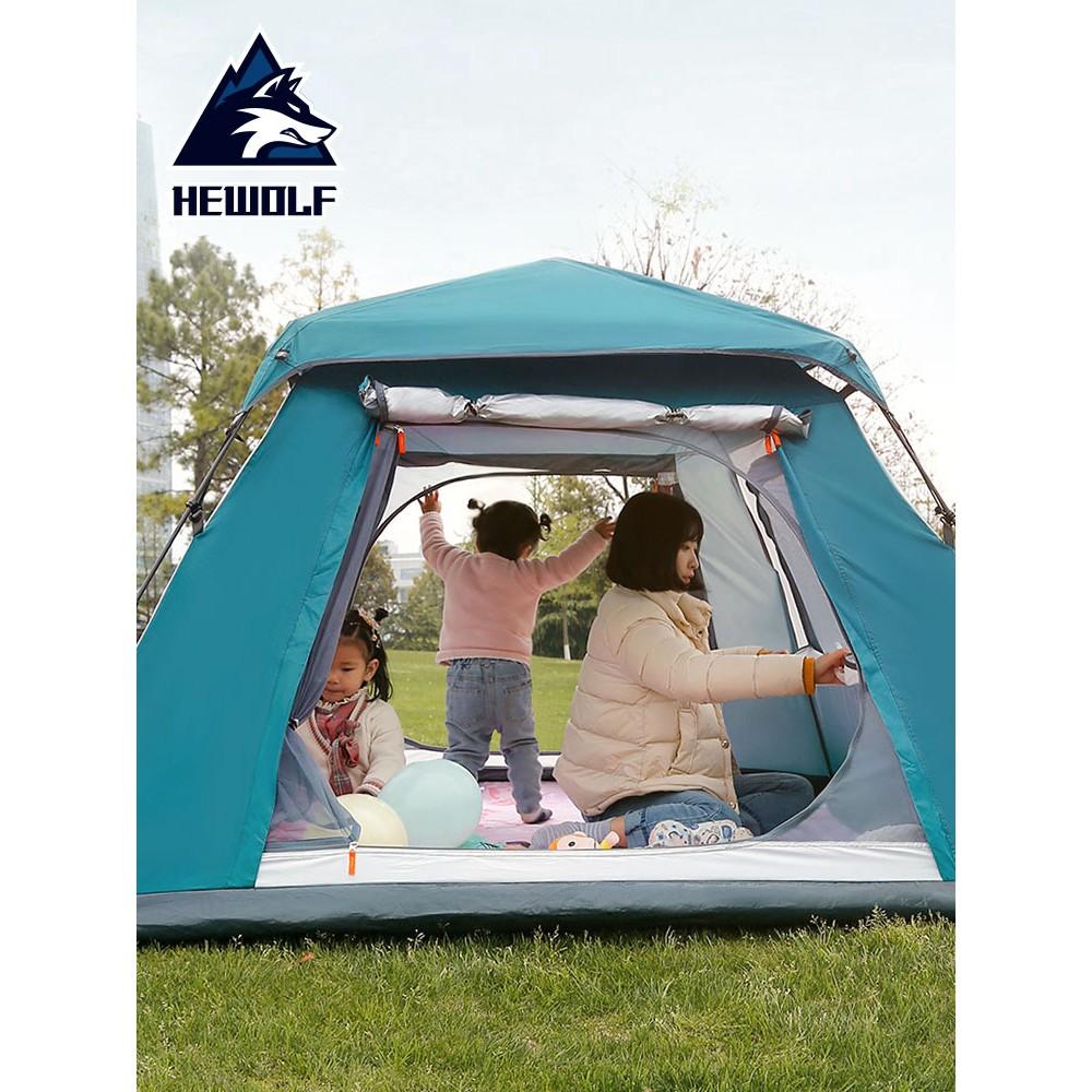 Lều cắm trại, lều tự bung cho 3-4 người chống nước và chống tia UV. Hewplf - 2011