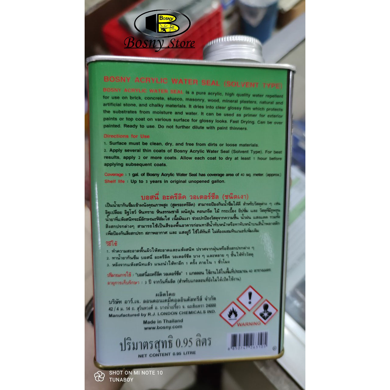 ACRYLIC WATER SEAL - Chống thấm chất lượng cao