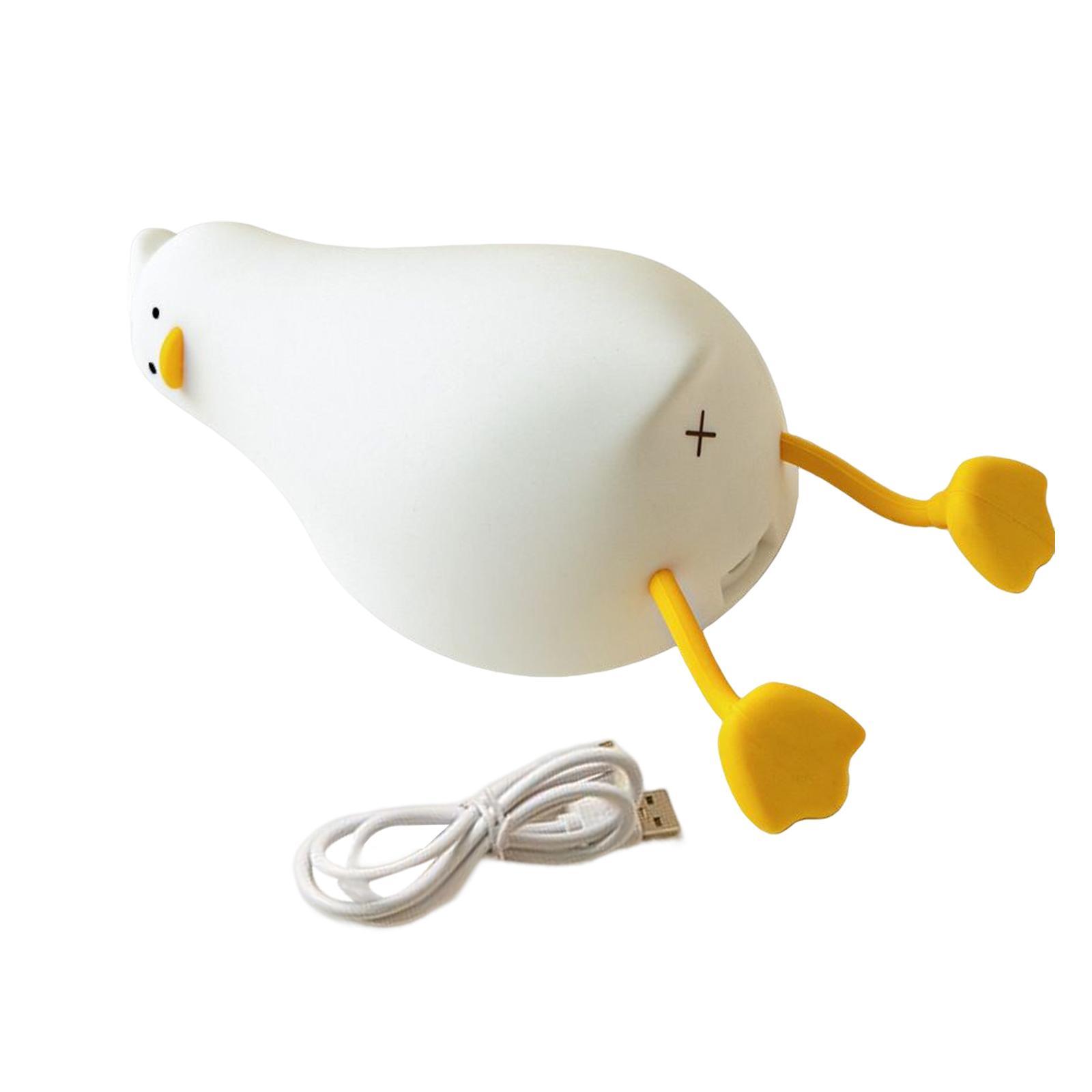 Cute Silicone Night Light Touch Control USB Rechargeable for Children Baby